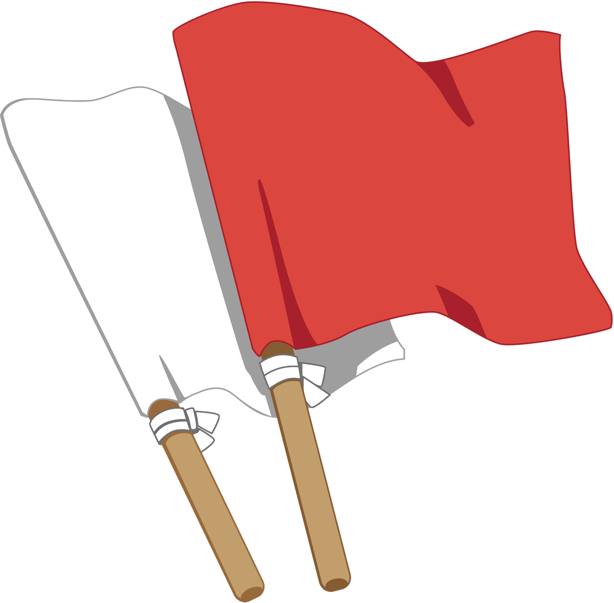 手旗と旗旒信号と望遠鏡