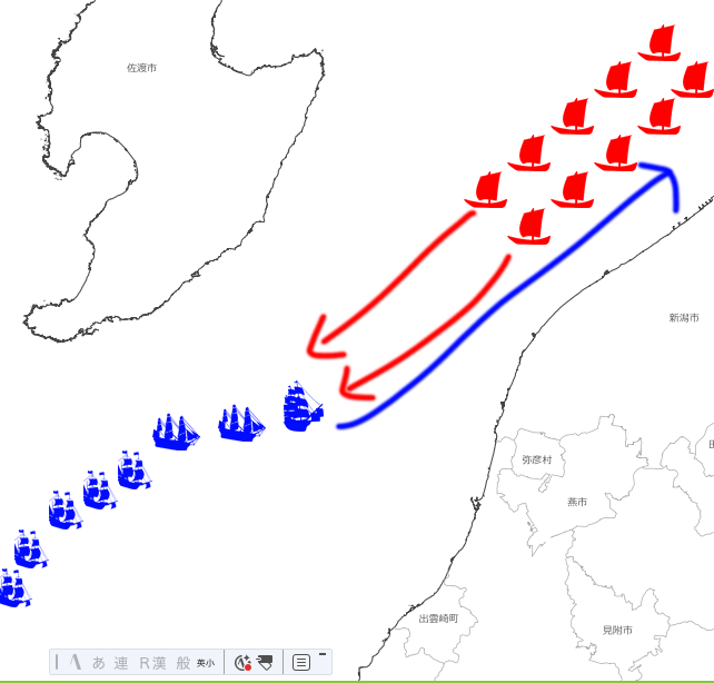 越佐海峡海戦③上杉水軍大挙出現！と調略の応酬